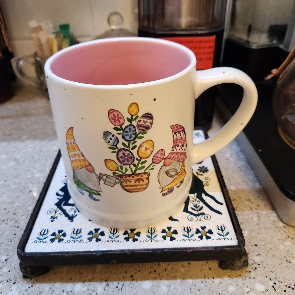 Carrot Patch Cottage Easter Gnome Coffer Mug